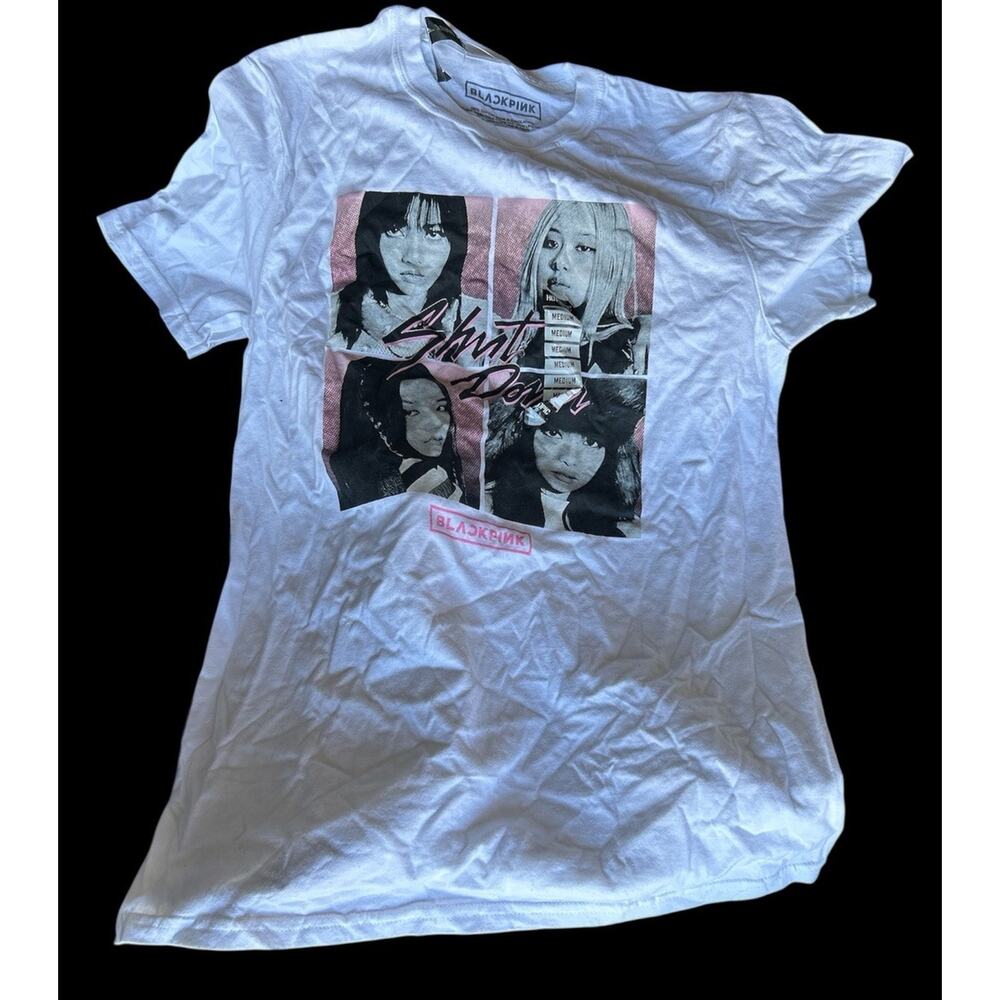 BLACKPINK Unisex Officially Licensed‎ Shut Down Portrait Grid Tee T-Shirt Medium